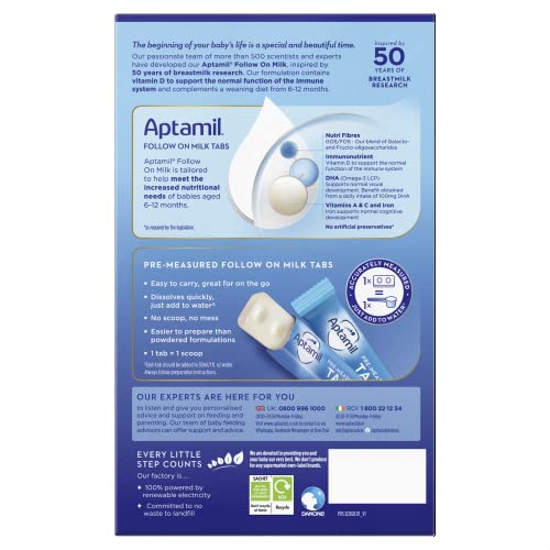 Aptamil Pre-measured Tabs 2 Follow On Milk 6-12 Months - Convenient Nutrition for Growing Infants - Image 3