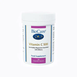 Biocare Vitamin C 500mg β 60 Vegetable Capsules
