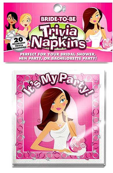 Bride to Be Trivia Napkins - Image 2