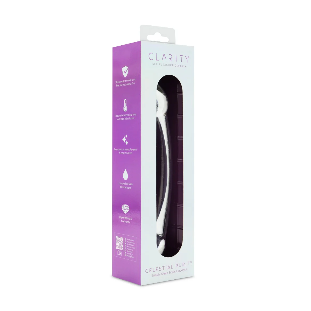 Clarity - Glass Dildo - Celestial Ridge