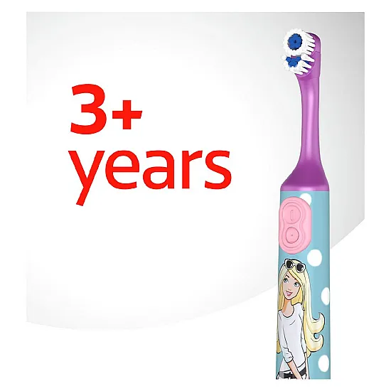 Colgate Kids Barbie Extra Soft Battery Toothbrush, 3+ Years - Image 2