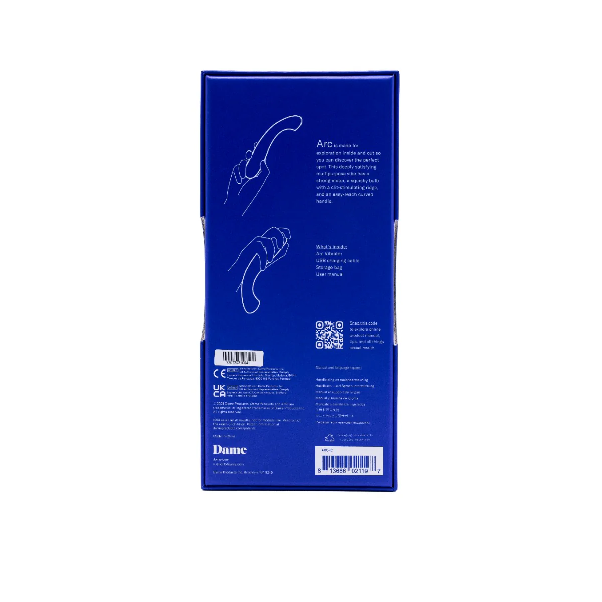 DAME - Arc - G-Spot Vibrator - Ice - Image 4