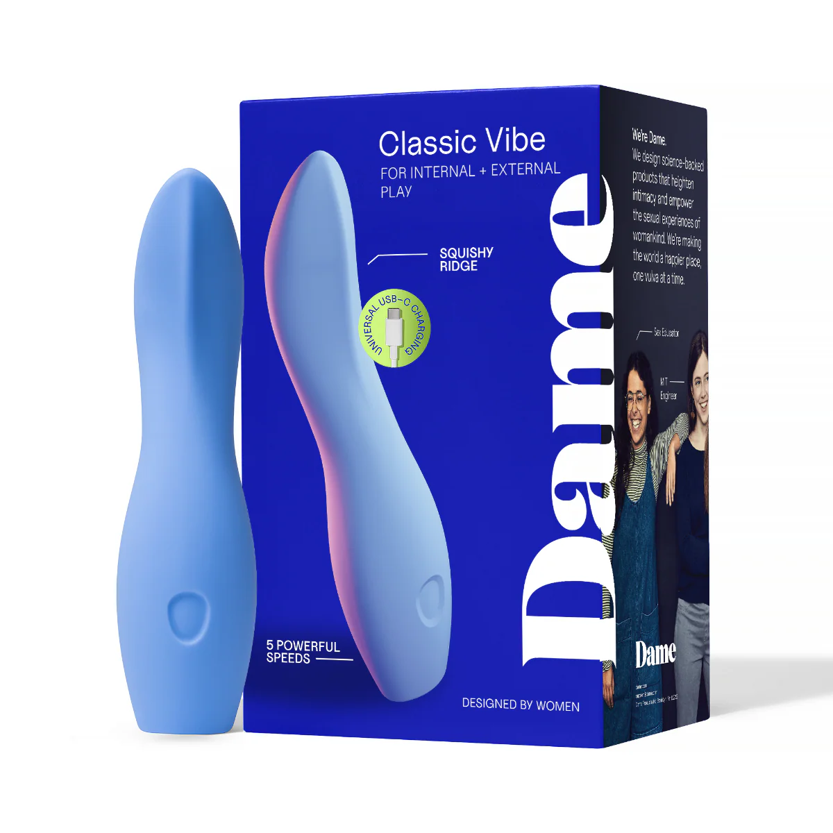 DAME - Dip, Classic Vibrator - Periwinkle - Image 4