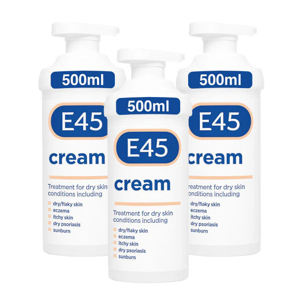 E45 Moisturiser Cream Moisturiser Pump - 500g