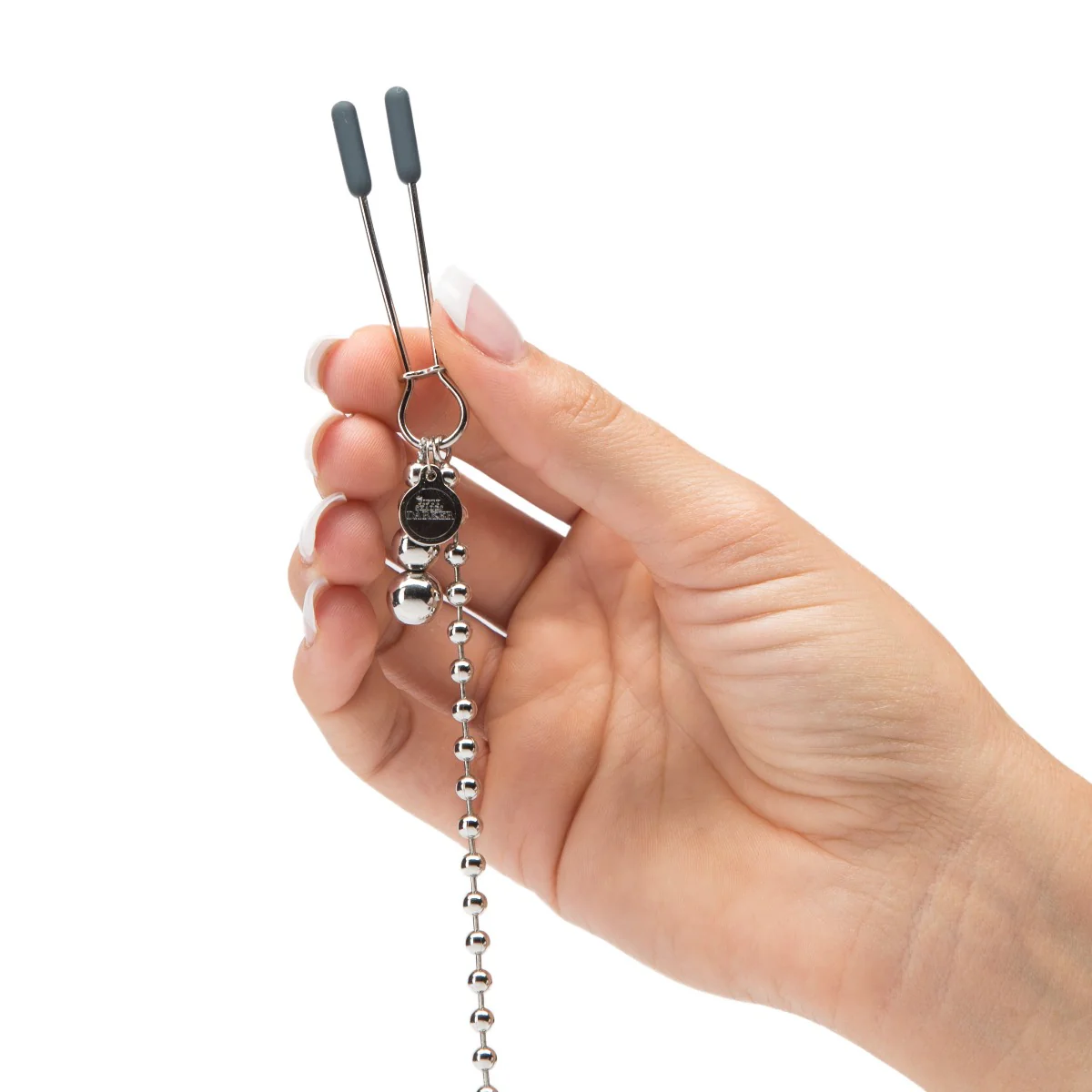 Fifty Shades Darker At My Mercy Beaded Chain Nipple Clamps - Image 4