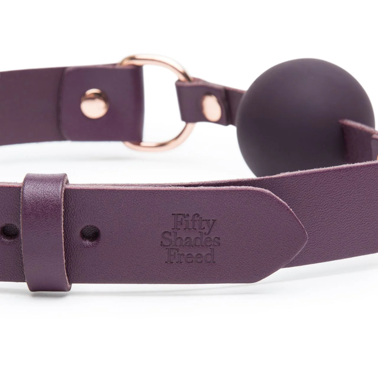 Fifty Shades Freed Cherished Collection Leather Ball Gag - Image 2