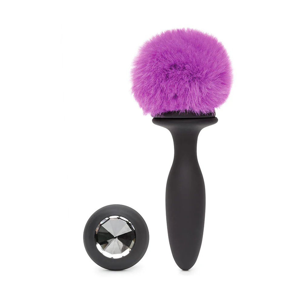 Happy Rabbit Rechargeable Vibrating Butt Plug Medium - Black/Pink - Image 4