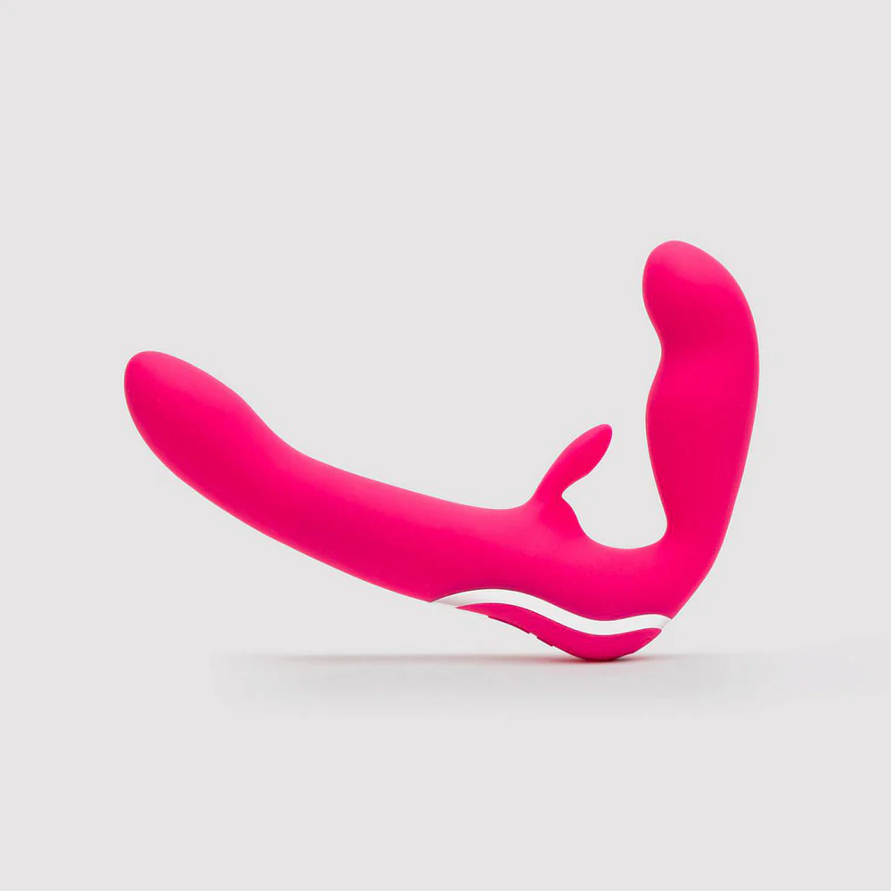 Happy Rabbit Strapless Strap On Rabbit Vibe Pink - Image 3