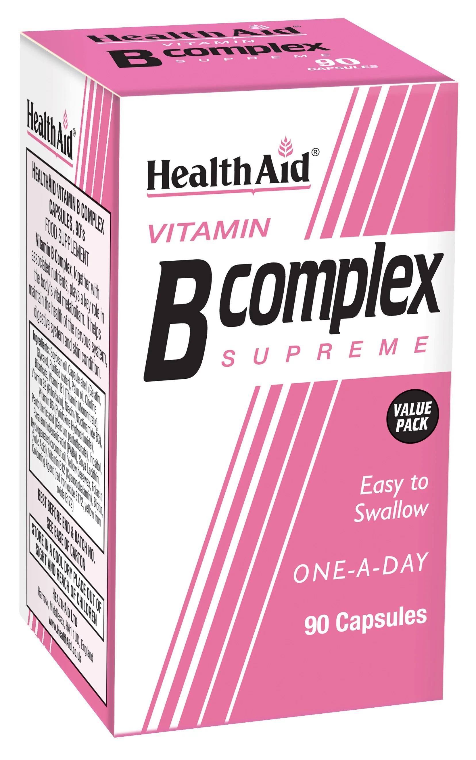 HealthAid Vitamin B Complex Supreme 90 Capsules