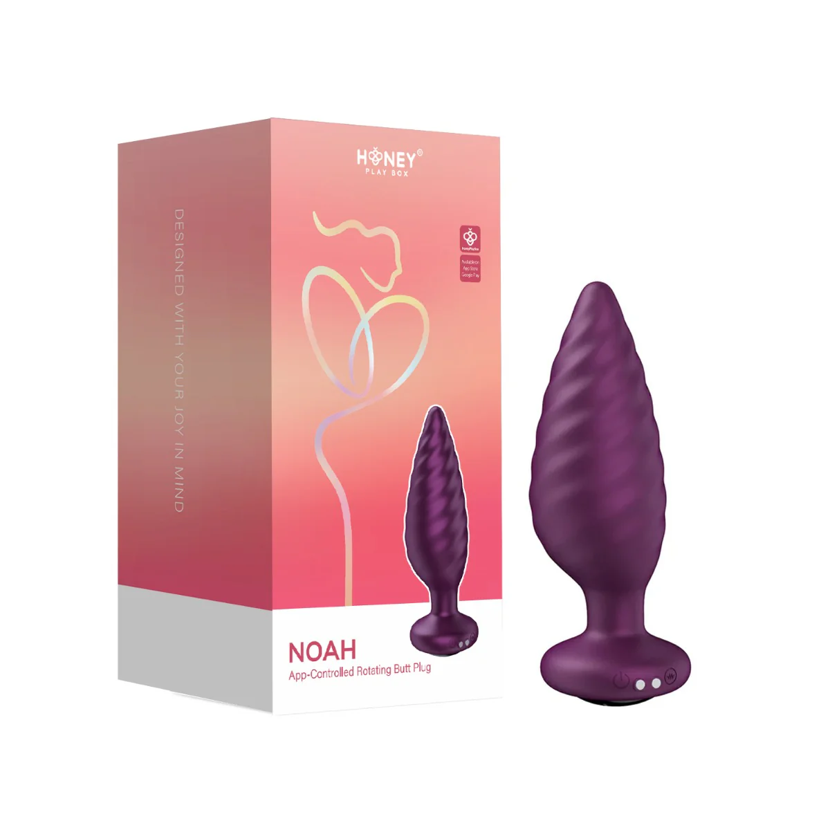Honey Play Box - Noah - Rotating Butt Plug (App Controlled) - Image 2