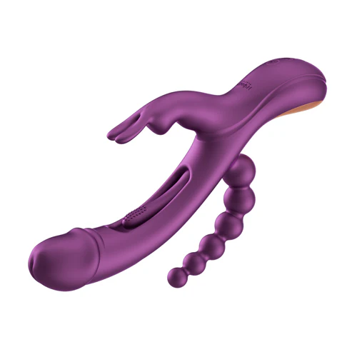 Honey Play Box - Trilux - Kinky Finger Rabbit Vibrator with Anal Beads - Image 2