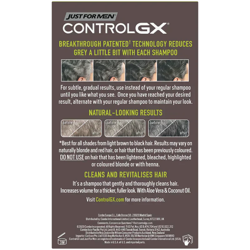 Just For Men Control GX Grey Reducing Shampoo 118ml - Image 3