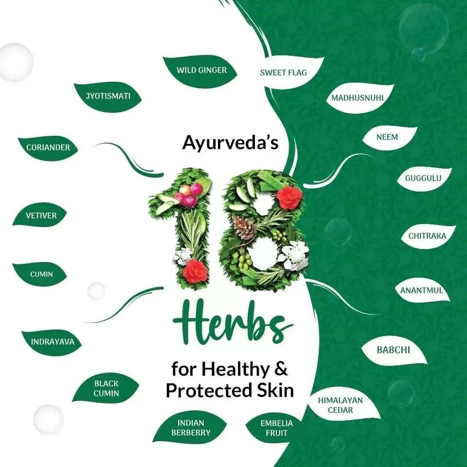 Medimix Ayurvedic Herbal Classic 18 Herbs Soap 75 gms Each pack of 6 - Image 3