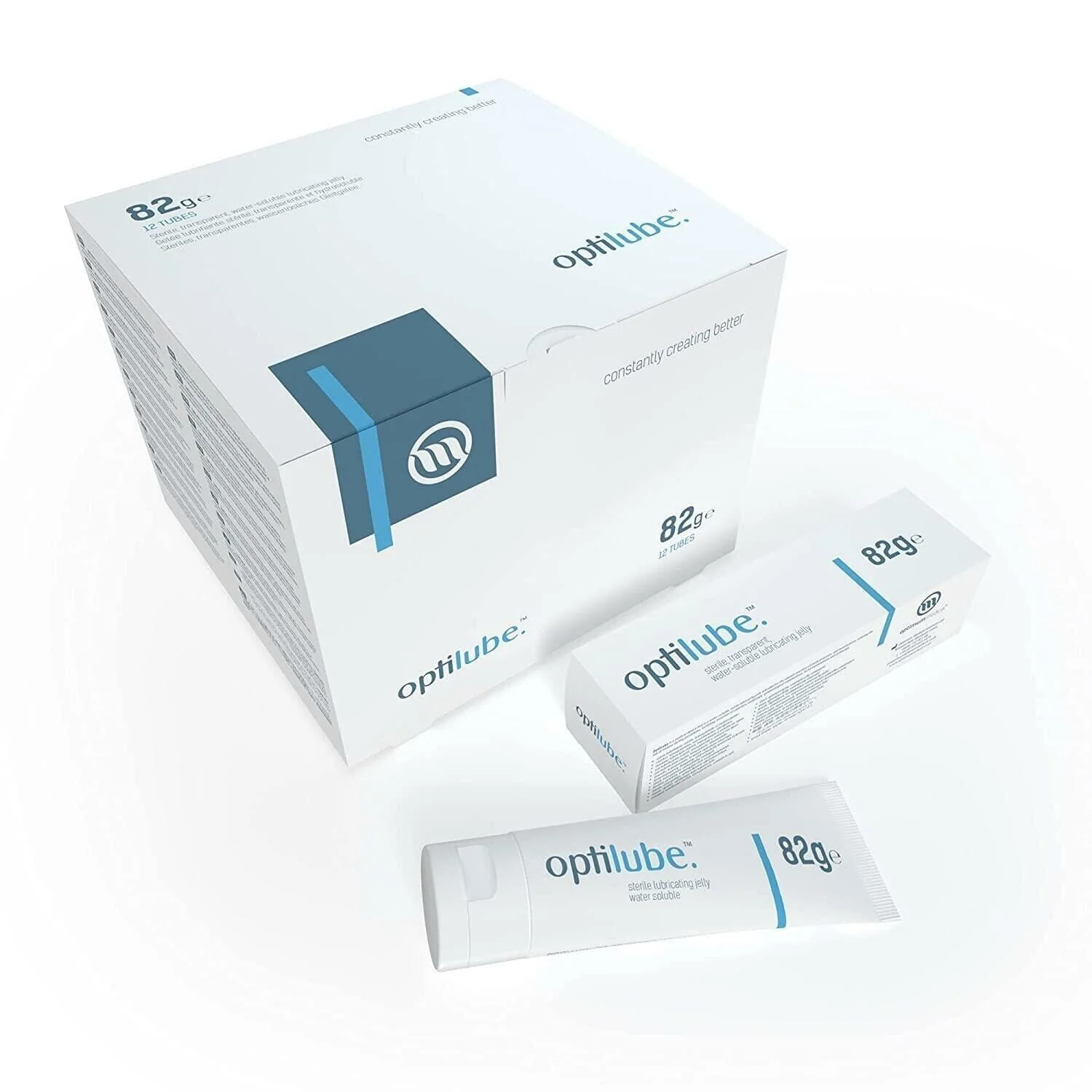 Optilube Sterile Lubricant Jelly 82g Tube Pack of 3 Water Soluble Medical Grade - Image 2