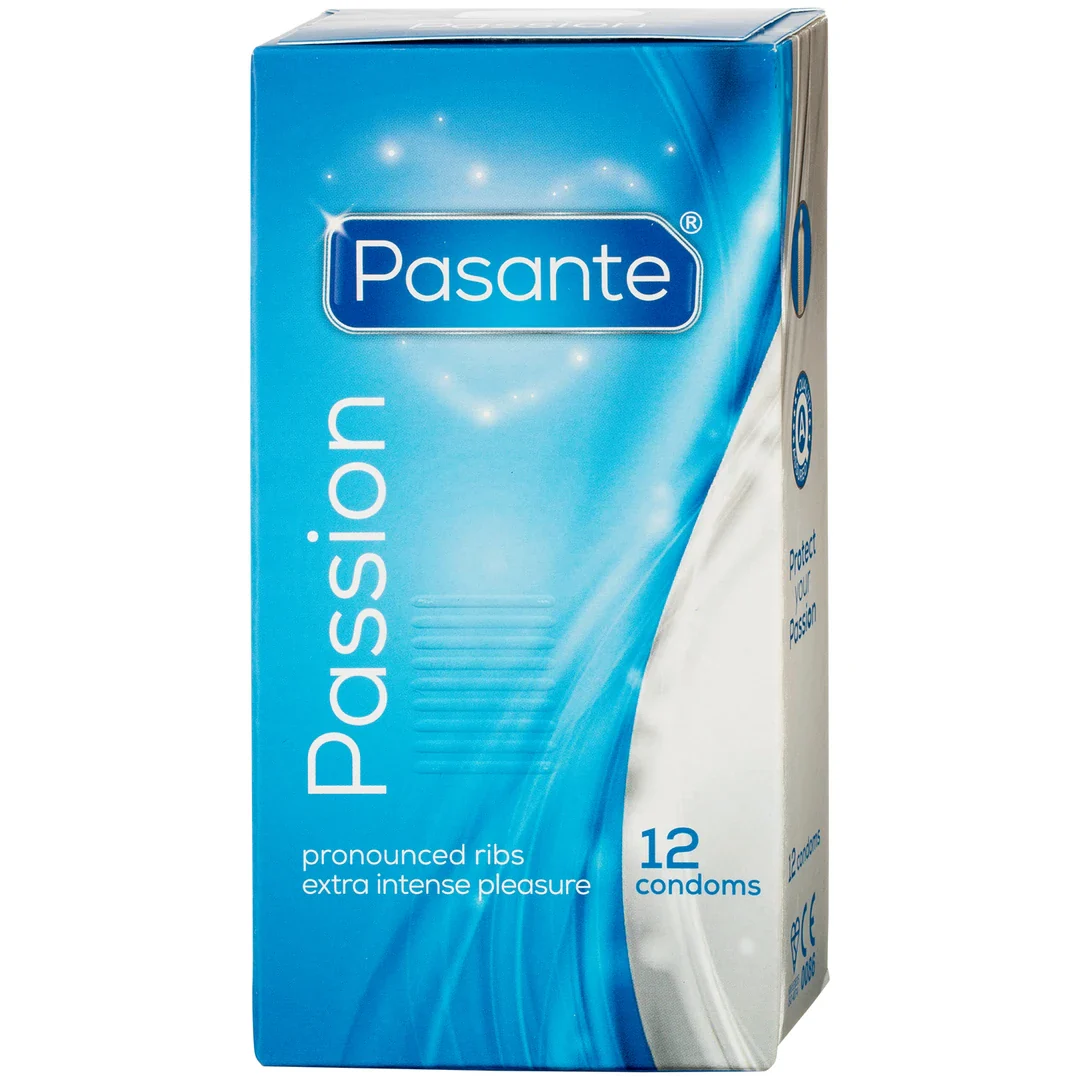 Pasante Passion (Ribbed) Condoms - Image 2
