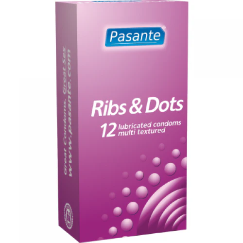 Pasante Ribs & Dots Condoms - Image 2
