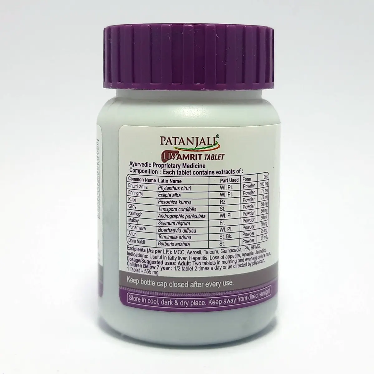 Patanjali Liv Amrit Tablets -60 tablets - Image 2