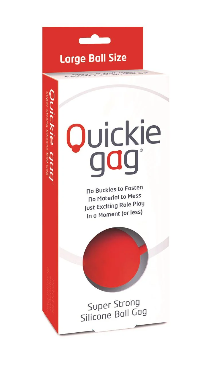 Quickie Gag Large Ball - Red - Image 2