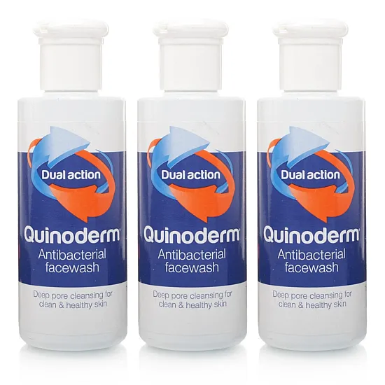 Quinoderm Antibacterial Face Wash - 150ml | Pack - Image 2