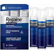 Regaine for Men Extra Strength Scalp Foam 73ml (triple pack) - Image 3