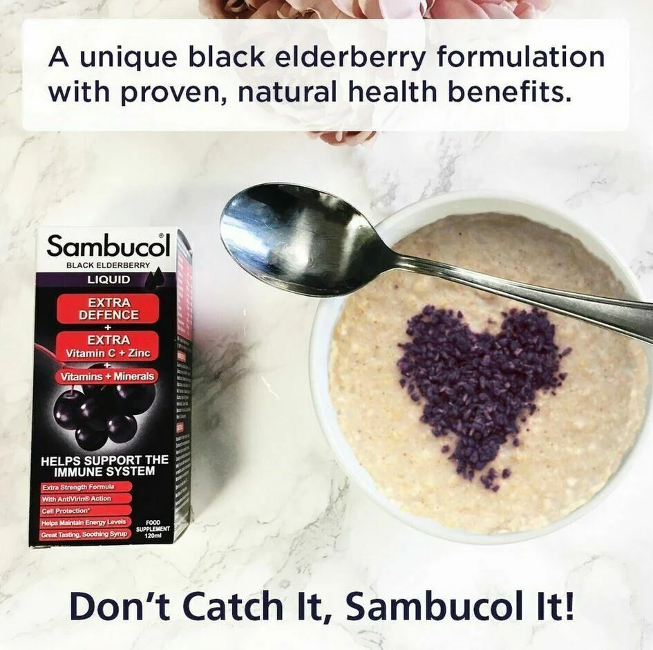 Sambucol Extra Defence | Vitamin C Black Elderberry Liquid-120ml - Image 2