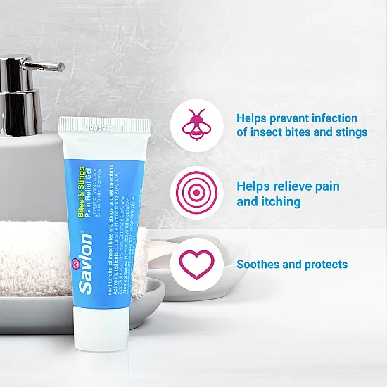 Savlon Bites & Stings Pain Relief Gel - 20g - Image 2