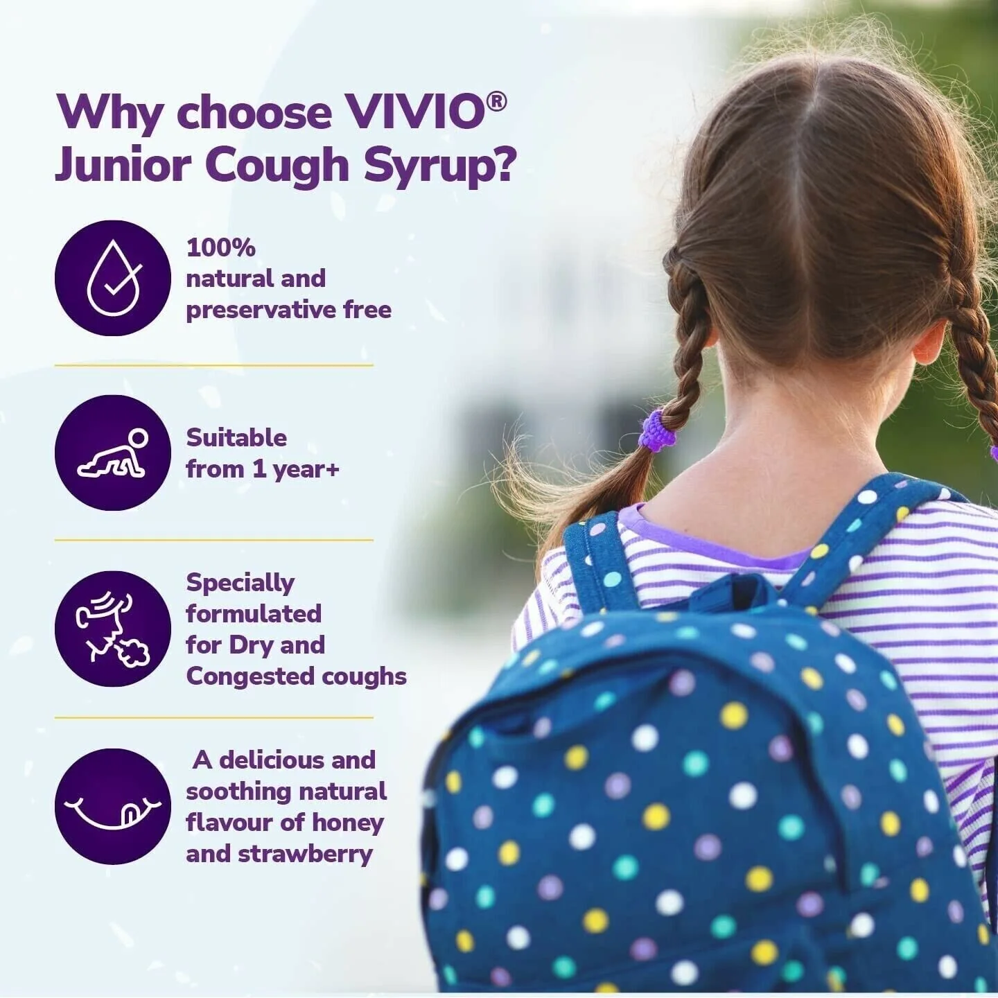 VIVIO Junior Cough Syrup Dry/Congested Cough - Image 4